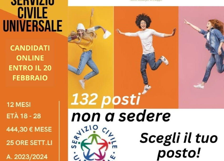 SERVIZIO CIVILE 2023: 2 posti al MEV!