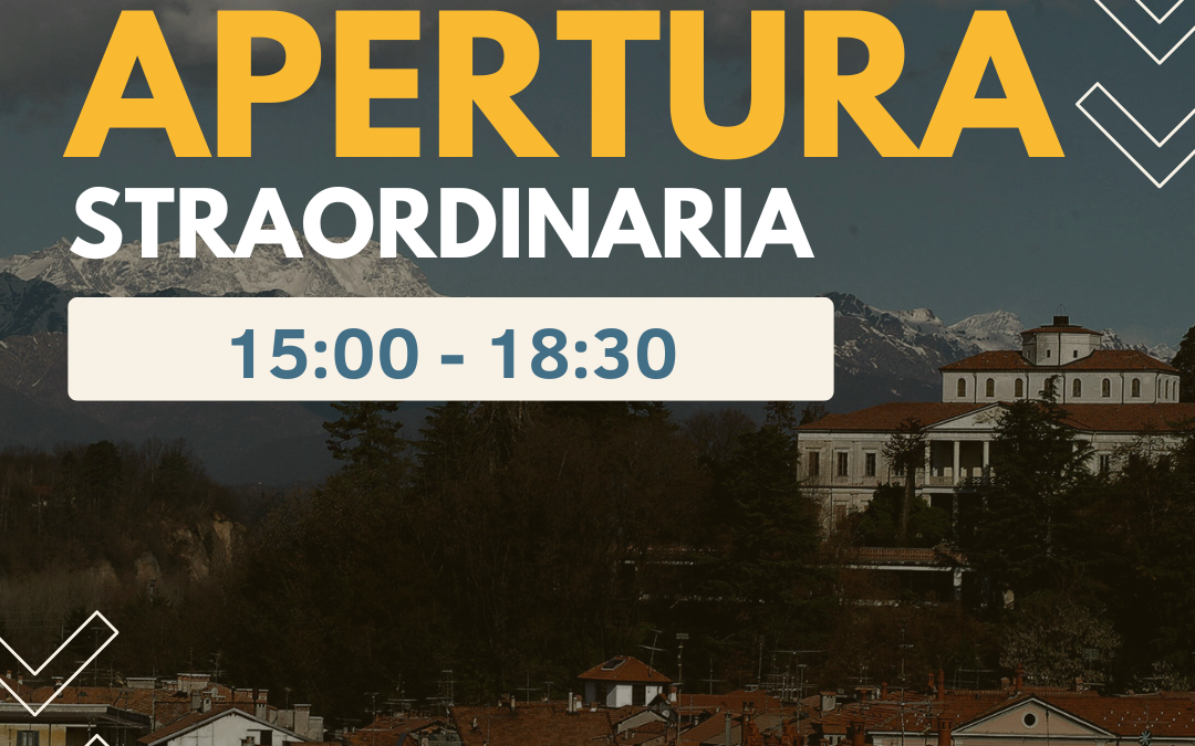 ‍Apertura 1 maggio